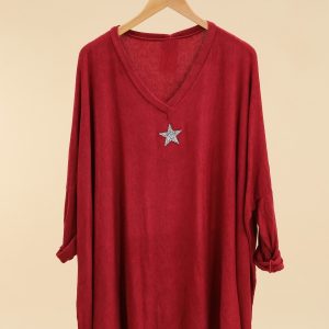 Pull Sylvain rouge, 41Bis