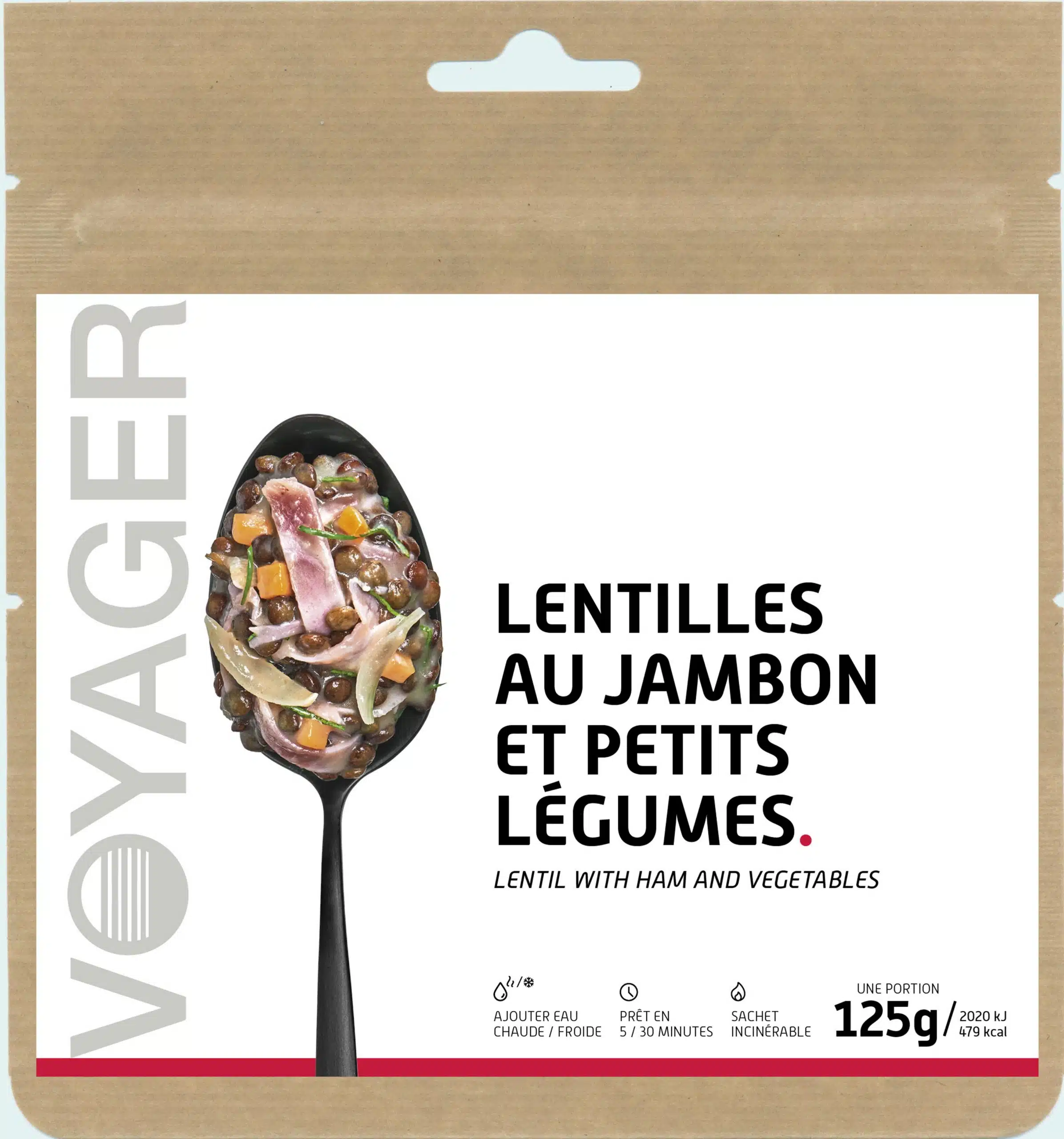 Déssert lyophilisé écolo bivouac randonnée – Mousse au chocolat et pépites 80 g – Voyager – Image 9