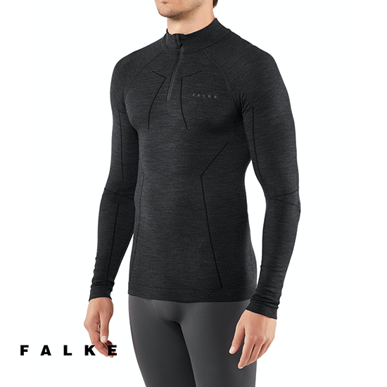 WOOL TECH 1/4 ZIP TEE-SHIRT MANCHES LONGUES HOMME