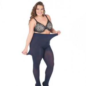 Collants bleu marine, Pamela Mann