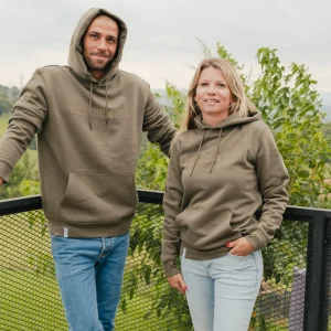 Sweat étrat kaki mixte