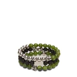 SOURIANT Bracelet perles & breloques en vert