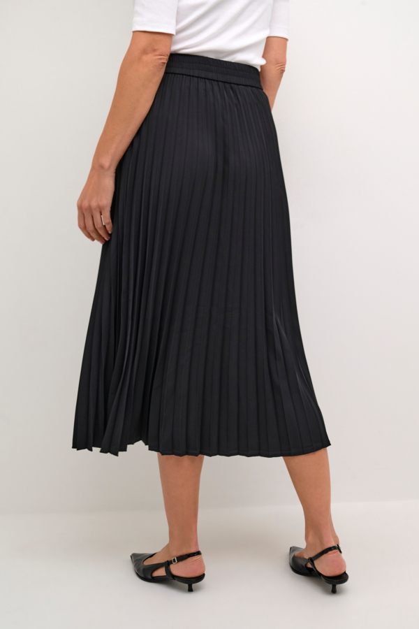 Jupe plissée noire Andrea, Kaffe – Image 3