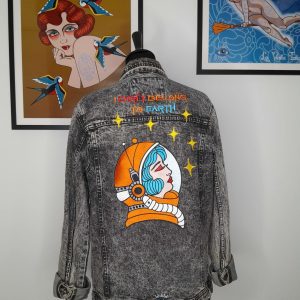 I don’t belong to Earth modèle unique veste gris chiné