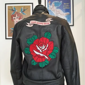Last Living Rose version Cuir : Modèle unique