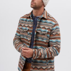 Blouson ouatiné motif ethnique