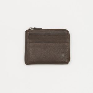 Card holder with coin compartment