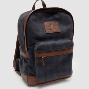 Sac à dos laine et cuir