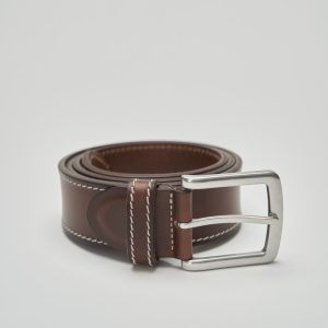 Ceinture en cuir style scellier