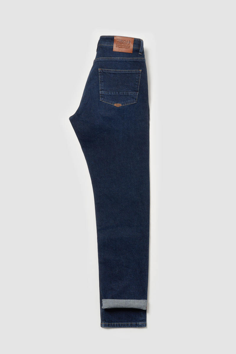 Jean slim avec détails cuir – Image 5