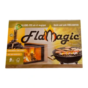 Allume-feu écologique – Pack de 10 feuilles – Flamagic