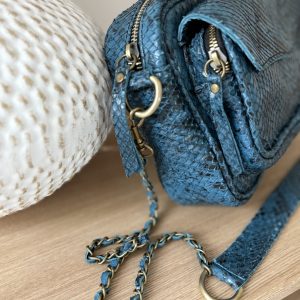 Sac Bandoulière Bleu Femme