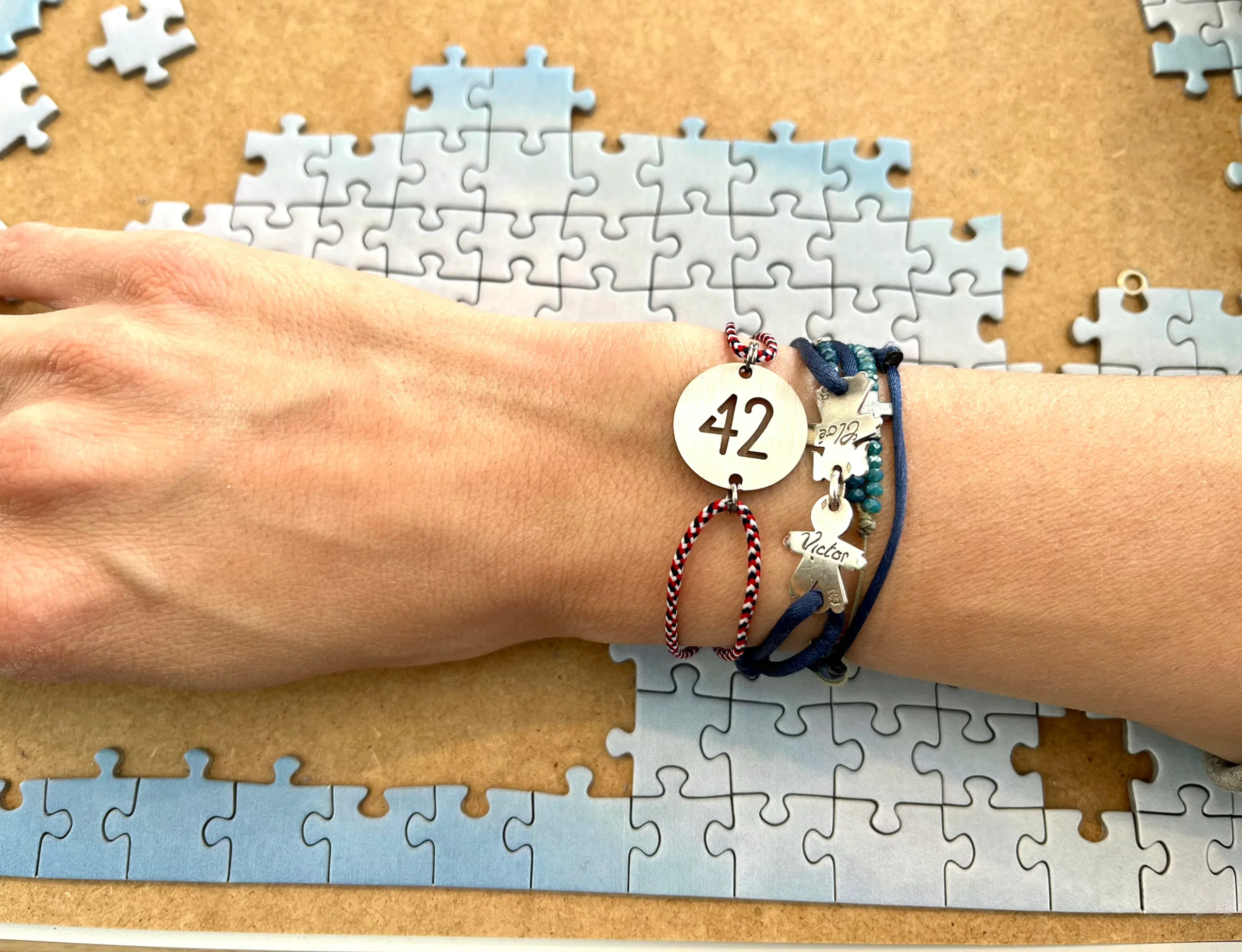 Bracelet 42 Inox Bleu, Blanc, Rouge – Image 2