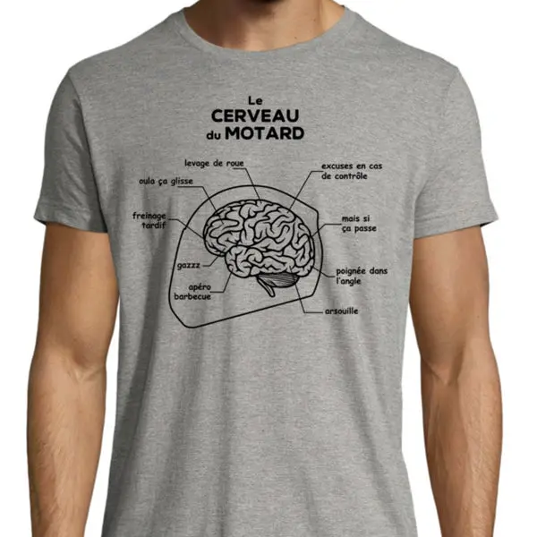 T-Shirt Cerveau du Motard – Image 4