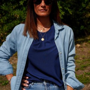 chemise jean femme