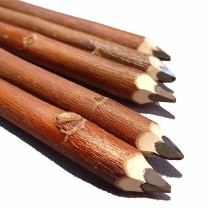 Crayons graphites naturels en branche d’osier – Lot de 3