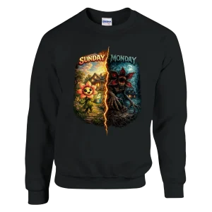 Sweat-shirt Demogorgon Mood | unisexe classique ras du cou | noir