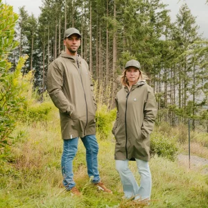 Coupe vent imperméable St héand kaki mixte