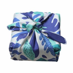 Emballage cadeau réutilisable recyclé – Moyen motif Herbier – Paké