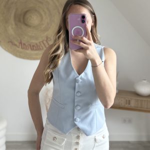 Gilet Sans Manches bleu