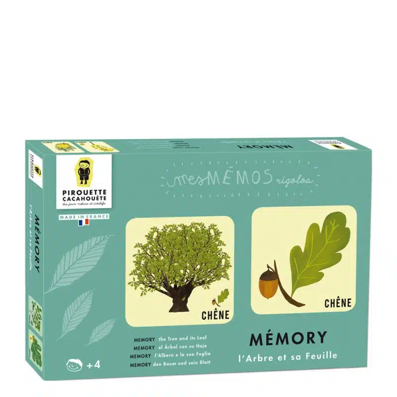 Jeu memory enfant – L’arbre et sa feuille – Pirouette Cacahouète – Image 3