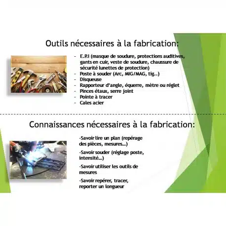 Kit à monter et souder – Campagnole à contre-dents fixes – 50 cm – La Fabriculture – Image 7