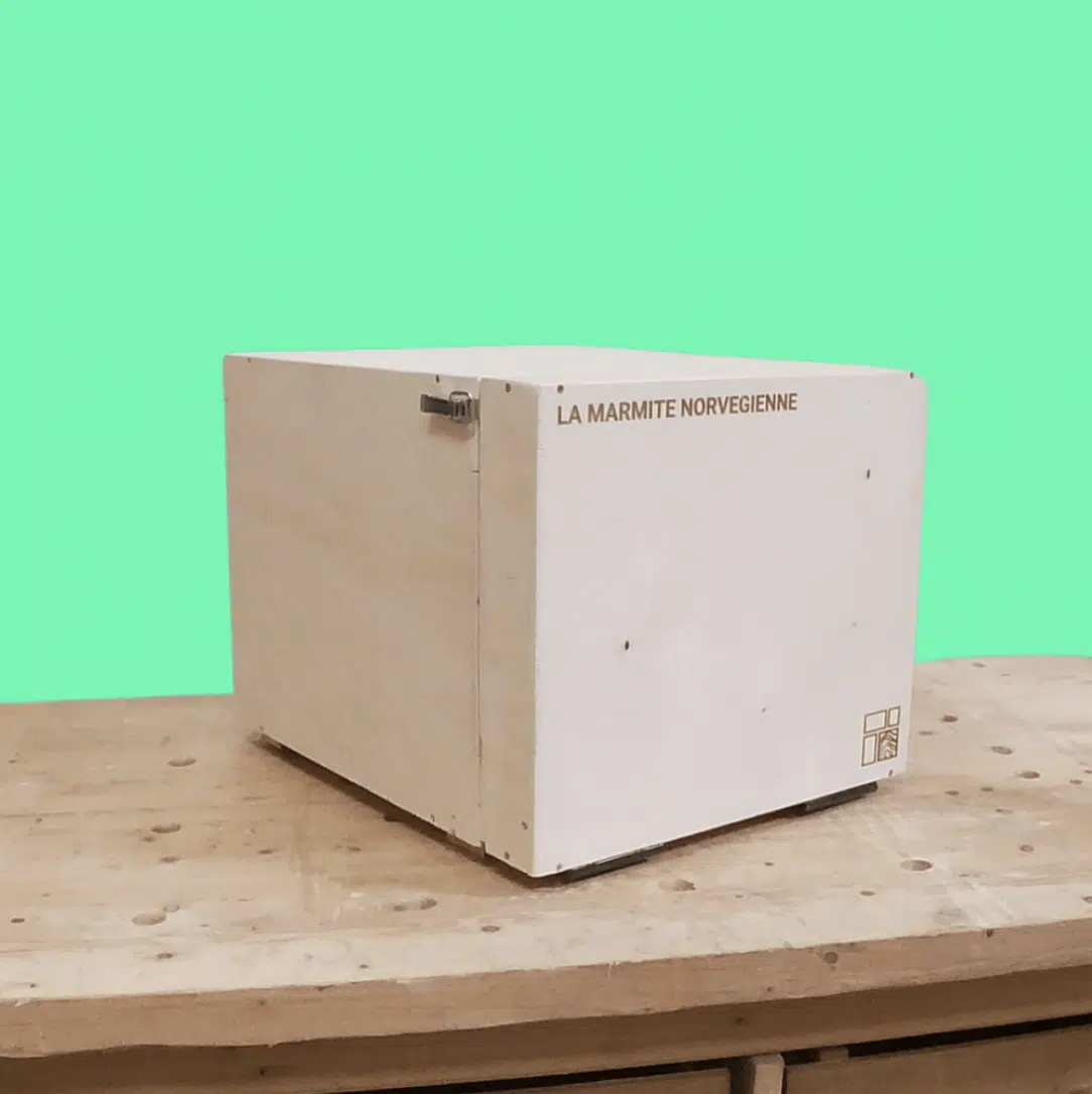 Kit de Marmite norvégienne en bois upcyclé à construire soi-même – Taille L – Image 3