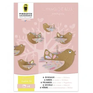Kit créatif oiseaux poétiques à créer – JEUX – Pirouette cacahouète