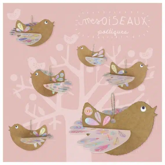 Kit créatif oiseaux poétiques à créer – JEUX – Pirouette cacahouète – Image 2