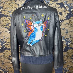 The Flying Kitten : modèle unique veste cuir