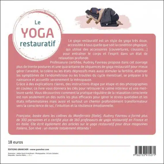 Le yoga restauratif – 32 postures pour se détendre réellement – Audrey Favreau – Editions Grancher – Image 7