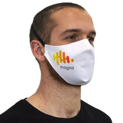 Masque blanc élastique noir