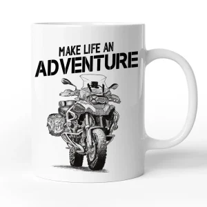 Mug moto 1200 GS Make life an adventure | idée cadeau motard