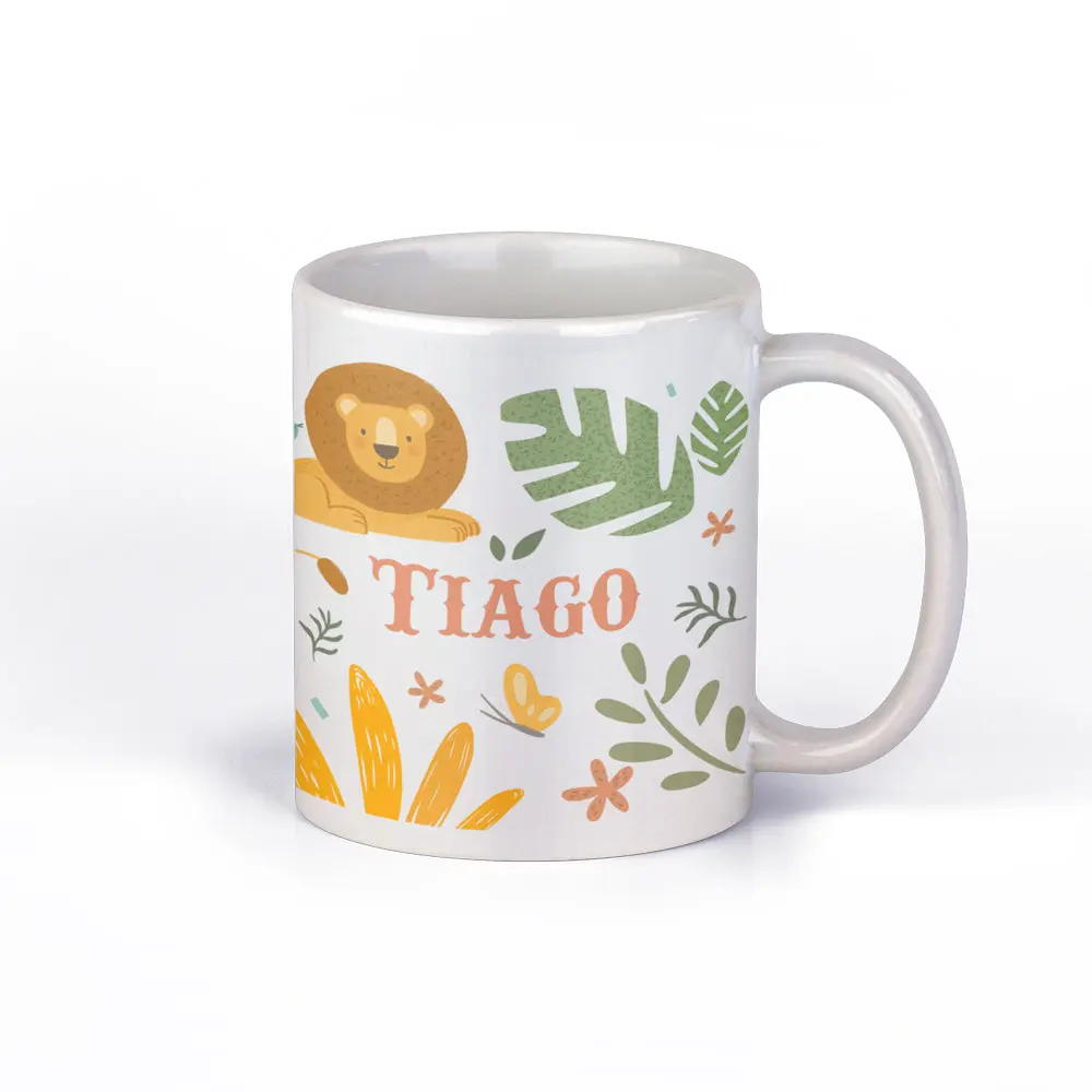 Mug enfant personnalisable avec prénom | tasse en céramique | Animaux de la jungle – Image 5