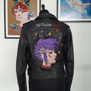 No Future Queen (Modèle unique sur veste cuir noir)