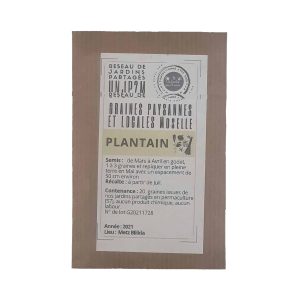 Plantain – Sachet de graines paysannes – Un jardin pour 2 mains