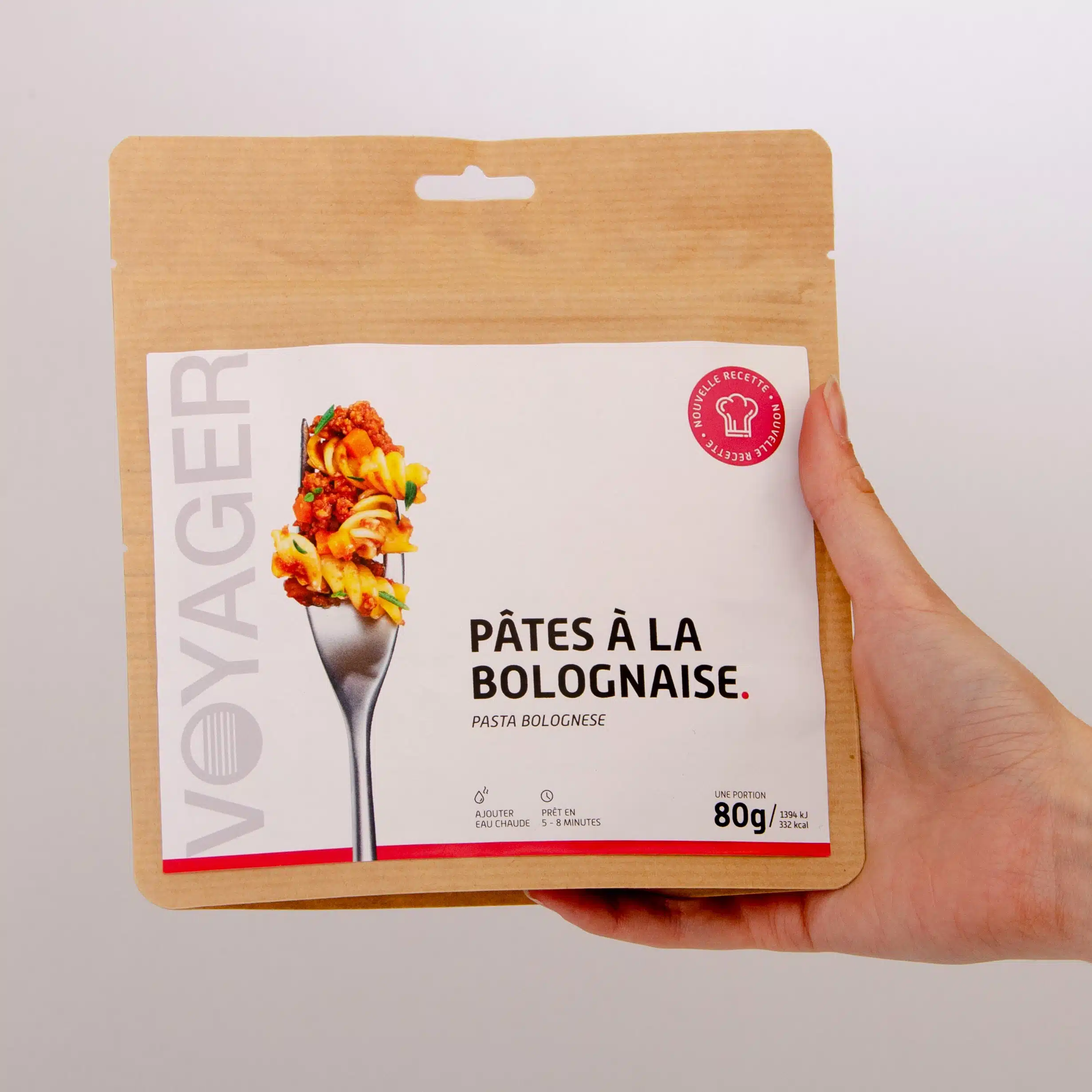 Plat lyophilisé camping randonnée – Pâtes à la Bolognaise 80 g – Voyager – Image 2
