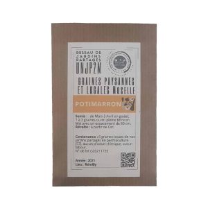 Potiron – Sachet de graines paysannes – Un jardin pour 2 mains