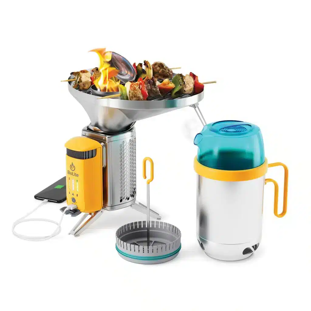 Réchaud à bois + kit complet de cuisine pour camping – CampStove 2+ – Biolite
