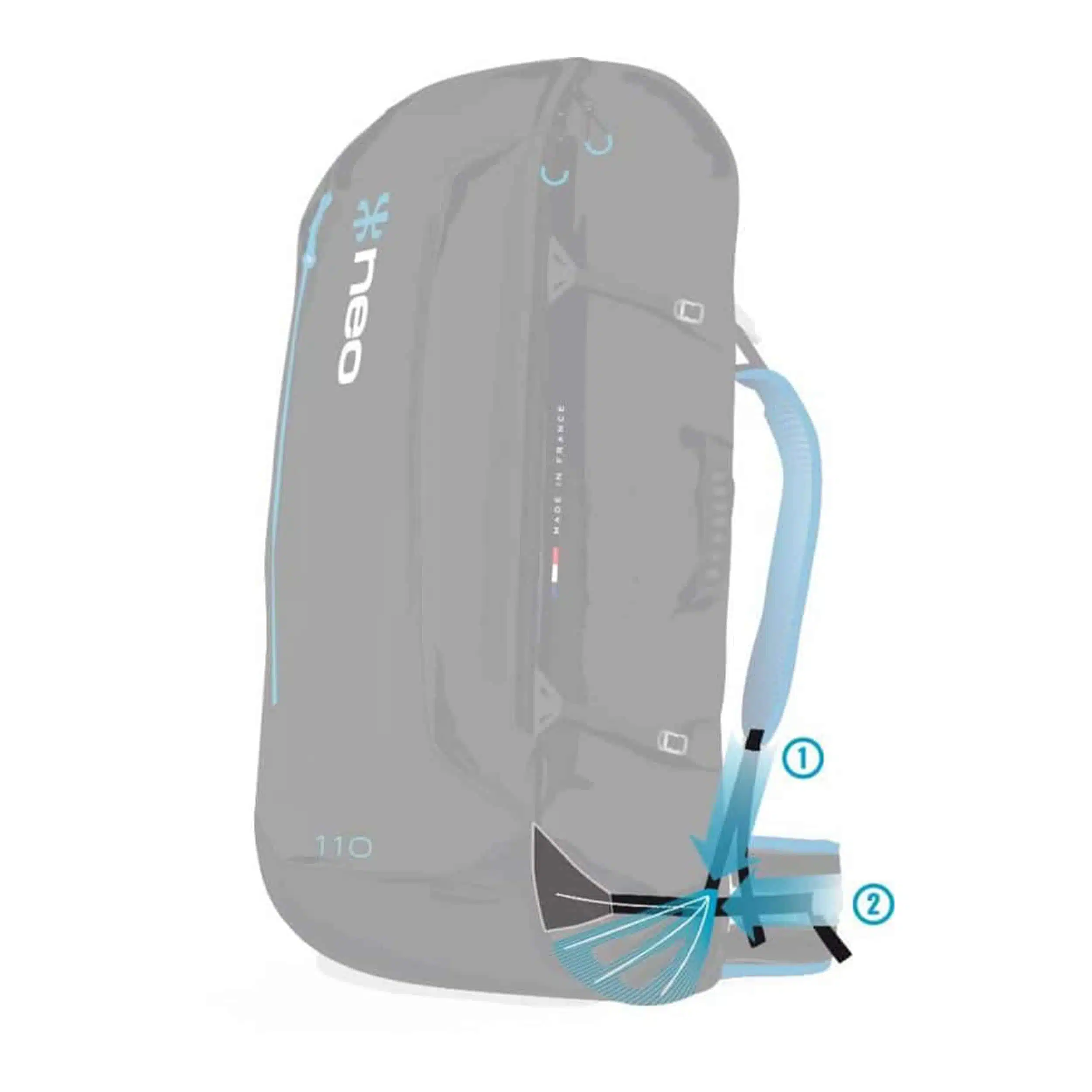 Sac à dos voyage 110L- Fabriqué en France – Classic – Atelier Neo – Image 2