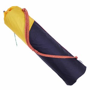 Sac pour tapis de Yoga éco-conçu en matériaux upcyclés – Fabriqué en France – Jaune/Noir