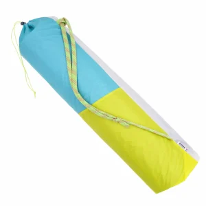 Sac pour tapis de Yoga éco-responsable en matériaux upcyclés – Fabriqué en France – Bleu/Jaune