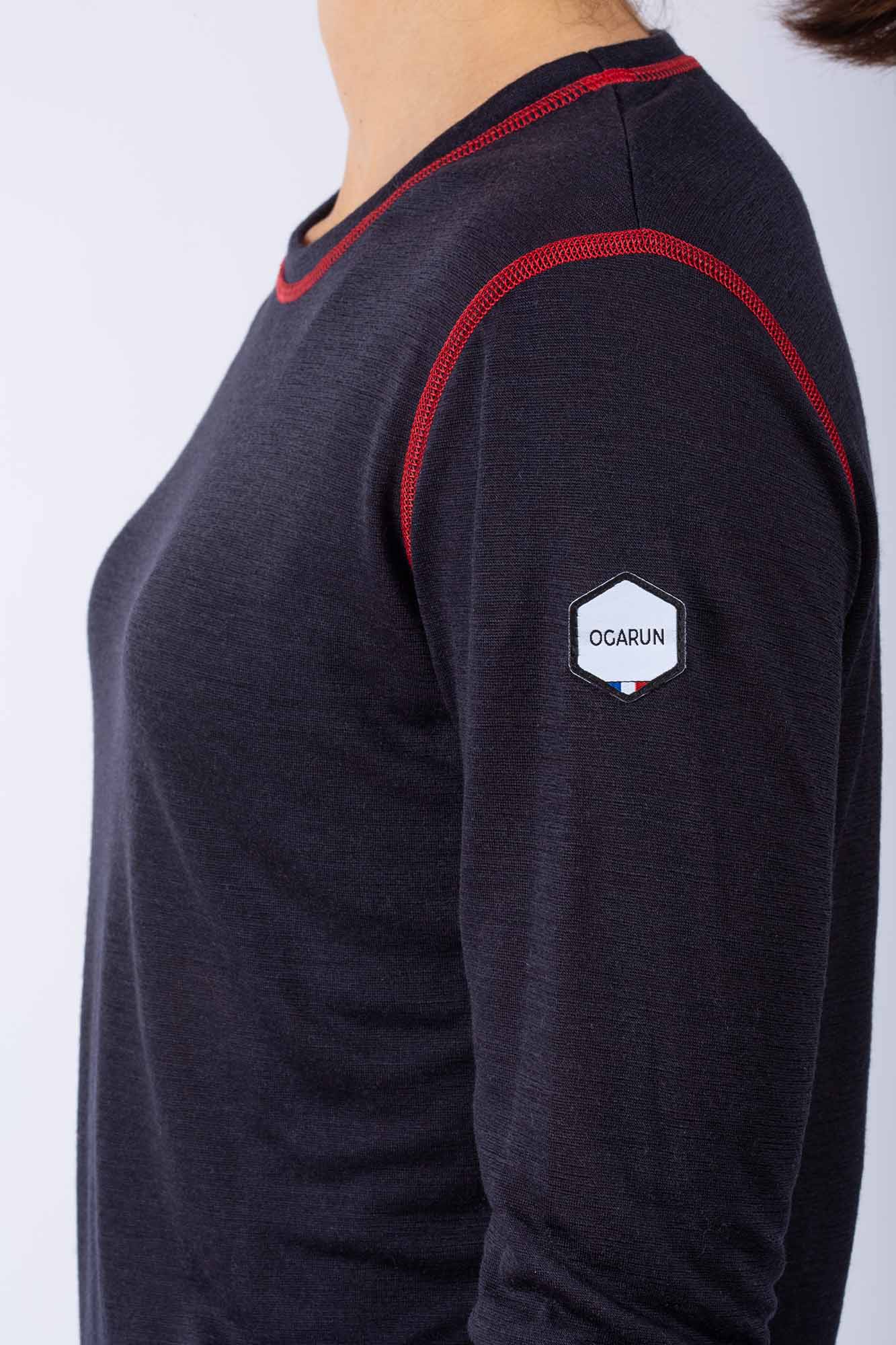 Sous vêtement thermique en laine mérinos – Temps chaud – Bleu nuit – Femme – OGARUN – Image 5