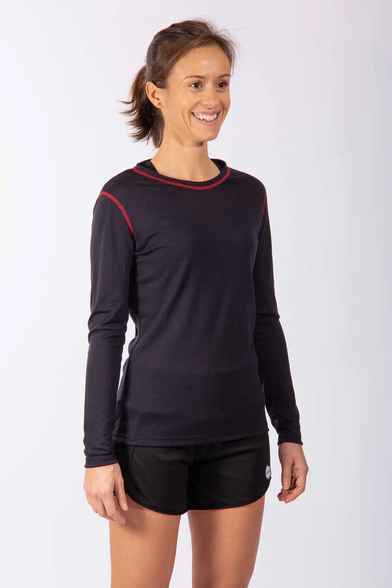 Sous vêtement thermique en laine mérinos – Temps chaud – Bleu nuit – Femme – OGARUN – Image 7