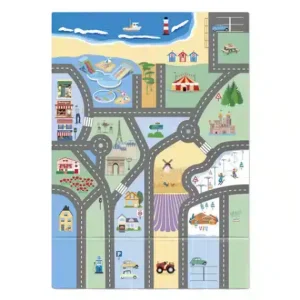 Tapis de jeu enfant pliable – Mes petites voitures en France – Sabristi Récréation