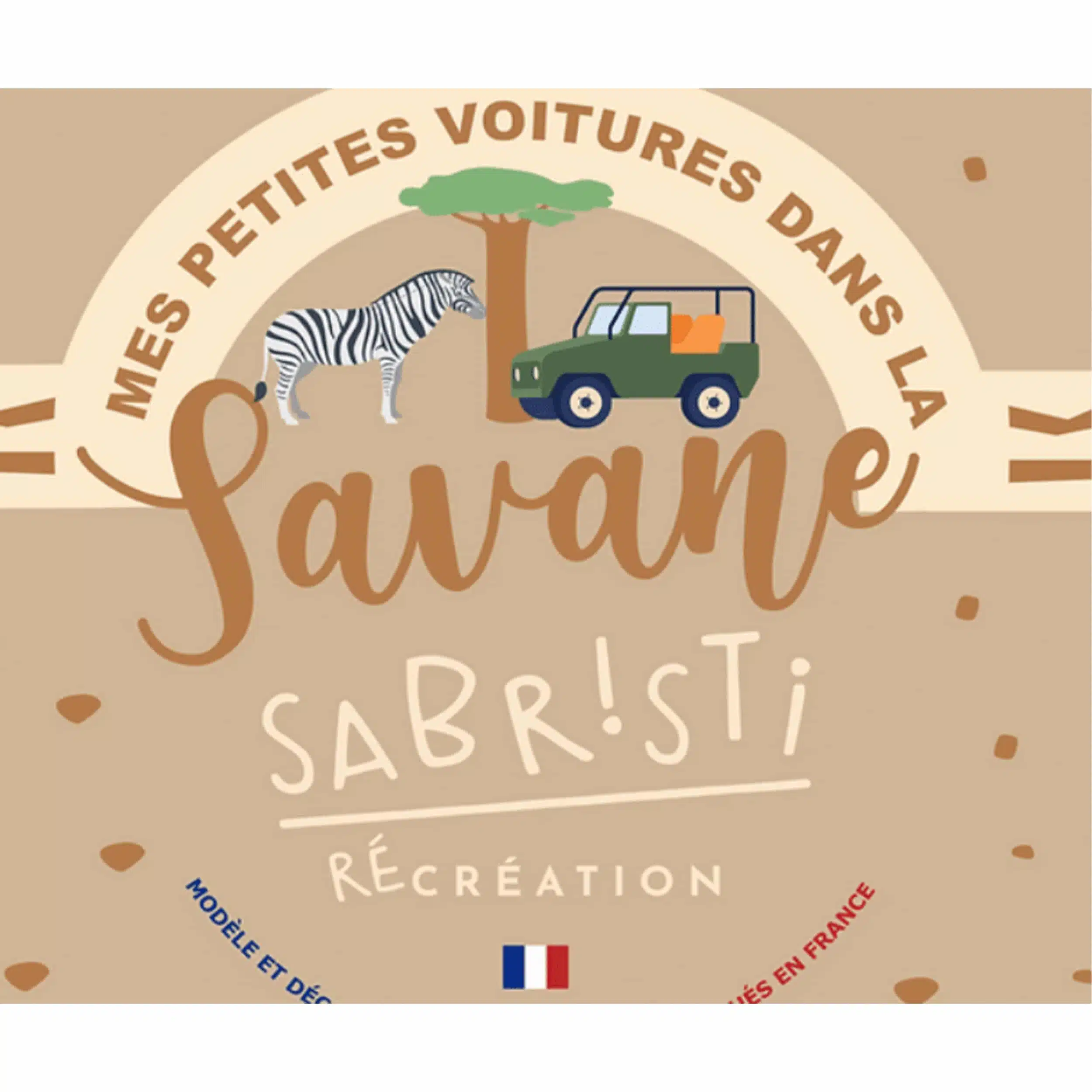 Tapis de jeu enfant pliable – Mes petites voitures dans la savane – Sabristi Récréation – Image 3