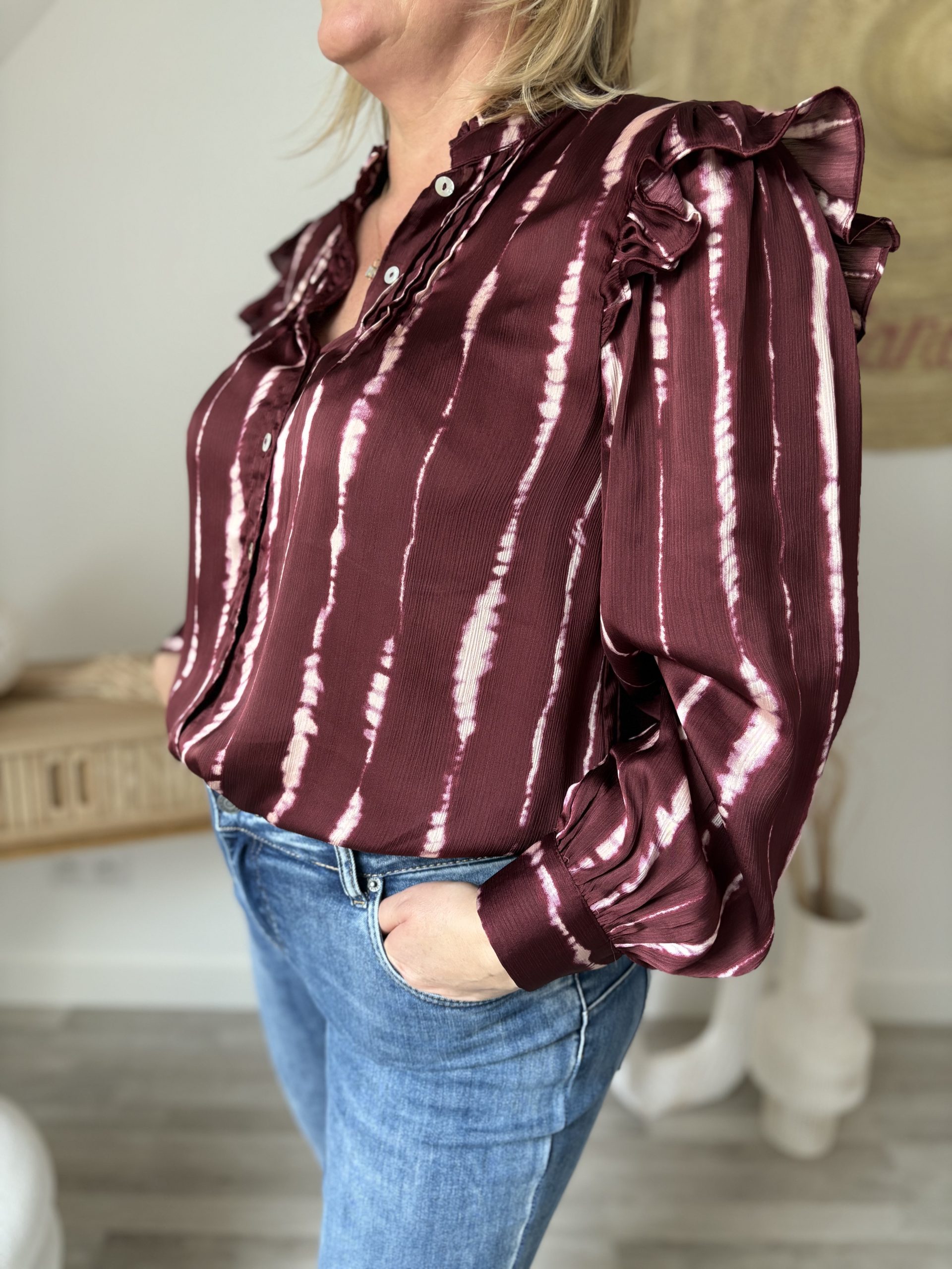Chemisier en Satin pour Femme
