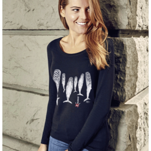 tee shirt manche longue femme coton