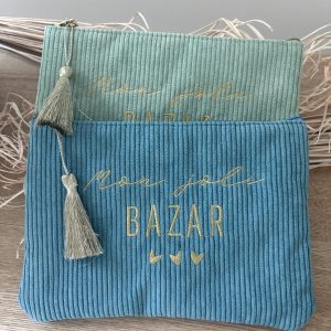 Pochette Velours Côtelé