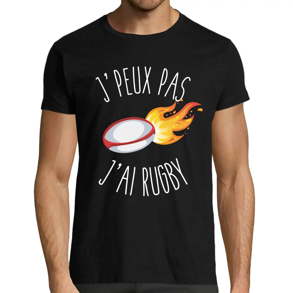 J'peux pas j'ai Rugby T-Shirt | 100% coton | idée cadeau rugbyman